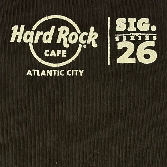 Bon Jovi Limited Edition Sword Heart Logo Hard Rock Cafe Black Tee Size L - Picture 4 of 8